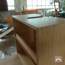 Muebles de baño acabados con aceite especial Rubio Monocoat